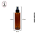 Frasco Pet Âmbar Cil Reto Fino 200ml Spray Preto - (un) - Imagem 2