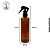 Frasco Pet Âmbar Cil Reto Fino 200ml Gatilho Preto - (un) - Imagem 2