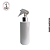 Frasco Pet 260ml Branco c/ Gatilho Luxo Prata - (un) - Imagem 1
