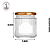 Pote de Vidro 250ml c/ Tampa Metal Cobre - (un) - Imagem 2