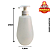 Frasco PVC 400ML c/Válvula Saboneteira - 30UND - Imagem 2