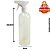 Frasco PVC 500ML c/ Válvula Gatilho Branca - 50UND - Imagem 2