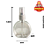 Frasco Pet 50ml Flora c/ Válvula Spray Natural - 50UND - Imagem 2