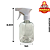 Frasco Pet 250ml c/ Gatilho Branco - 30UND - Imagem 2