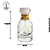 Porta Perfume 30ml c/ Tampa Diamante Branca/Dourada - (un) - Imagem 2