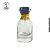 Porta Perfume 30ml c/ Tampa Diamante Preta/Dourada - (un) - Imagem 1