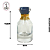 Porta Perfume 30ml c/ Tampa Diamante Preta/Dourada - (un) - Imagem 2