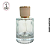 Porta Perfume Luxo 60ml c/ Tampa Branca/Dourada - (un) - Imagem 1