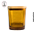 Copo Para Vela Quadrado Âmbar 200ml c/ Tampa Madeira - (un) - Imagem 1