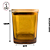 Copo Para Vela Quadrado Âmbar 200ml c/ Tampa Madeira - (un) - Imagem 2