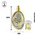 Porta Perfume Luxo 50ml – Vidro Oval com Detalhes Dourados - Imagem 2
