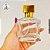 Kit C/ 3 Porta Perfume Quadrado Tampa Dourada 100ml - Imagem 3