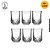 Kit Copo de Vidro 45ml - 6 Unidades - Imagem 1