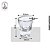 Kit Copo de Vidro Fundo Grosso 20ml - 6 Unidades - Imagem 3