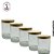 Kit Copo P/ Vela C/ Tampa Madeira 200ML - 5 unidades - Imagem 1