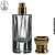 Porta Perfume de Vidro 50ml com Tampa Luxo - Imagem 3