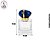 Porta Perfume 30ml My Way Tampa Azul com Dourado - Imagem 2
