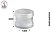 Pote Plástico 5 Unidades - 20ml Natural c/Tampa Batoque de Vedação - Imagem 3