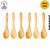 Mini Colher Bambo c/ 6 Peças - (9cm) cada - Imagem 1