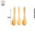 Mini Colher Bambo c/ 6 Peças - (9cm) cada - Imagem 3