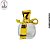 Porta Perfume 60ml - Tampa Laço Dourado - Imagem 1
