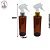 Frasco Pet Âmbar 200ml c/ Gatilho Luxo Dourado ou Prata - (un) - Imagem 3