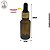 Vidro Âmbar 20ml c/ Tampa Bulbo Cânula Plástica - Ouro Velho - Imagem 2