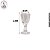 Kit c/ 6 unidades Mini taça Lisa - 10ml - Imagem 2