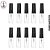 Kit 10 Vidros 3ml C/Spray Preta - Imagem 1