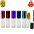Kit 6 Vidro Porta Perfume Color - 12ml - Imagem 1