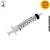 Seringa para Decant 10ml C/2 bicos Adaptadores - Imagem 1