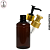 Frasco Pet Âmbar 250ml - Válvula Saboneteira - Imagem 1