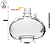 Vidro 300ml Jolie Com Tampa Difusor - (UN) - Imagem 2