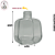 Vidro 200ml Bali Com Tampa Difusor - (UN) - Imagem 2