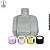 Vidro 200ml Bali Com Tampa Difusor - (UN) - Imagem 1