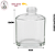 Vidro Triângulo Cristal 200ml c/ Válvula Saboneteira - Imagem 1