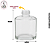 Vidro Triangulo Cristal 100ml C/ Tampa Difusor - Imagem 2