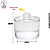 Vidro Picolo Cristal 220ml C/ Tampa Difusor - Imagem 2