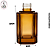 Vidro Apolo Sextavado 200ml Âmbar Translucido - Imagem 2