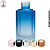 Vidro Apolo Sextavado 200ml Azul Fosco - Imagem 1