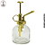 Borrifador de Vidro 200ml Luxo Dourado - (Unidade) - Imagem 1