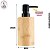 Dispensador De Sabonete Líquido em Bambu Cilindro 200ml - Unidade - Imagem 2