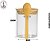 Pote de Vidro 400ml para Condimentos c/ Tampa de Bambu e Colher – (Unidade) - Imagem 2