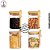 Pote de Vidro 400ml para Condimentos c/ Tampa de Bambu e Colher – (Unidade) - Imagem 3