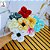 Vareta Decorativa Flor Veludo Color Mista - 20cm (Unidade) - Imagem 2