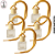 Kit 5 Aromatizador Quadrado Baixo p/Carro - 7ml - Imagem 1
