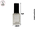 Vidro Quadrado 10ml c/ Válvula Spray Luxo - (UN) - Imagem 2