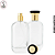 Porta Perfume 100ml Lilly Tampa Dourada/Preta – Unidade - Imagem 1