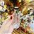 Porta Perfume 30ml Lilly Tampa Dourada/Preta – Unidade - Imagem 3