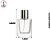 Porta Perfume 30ml Quadrado Tampa Dourada ou Prata - (Unidade) - Imagem 2